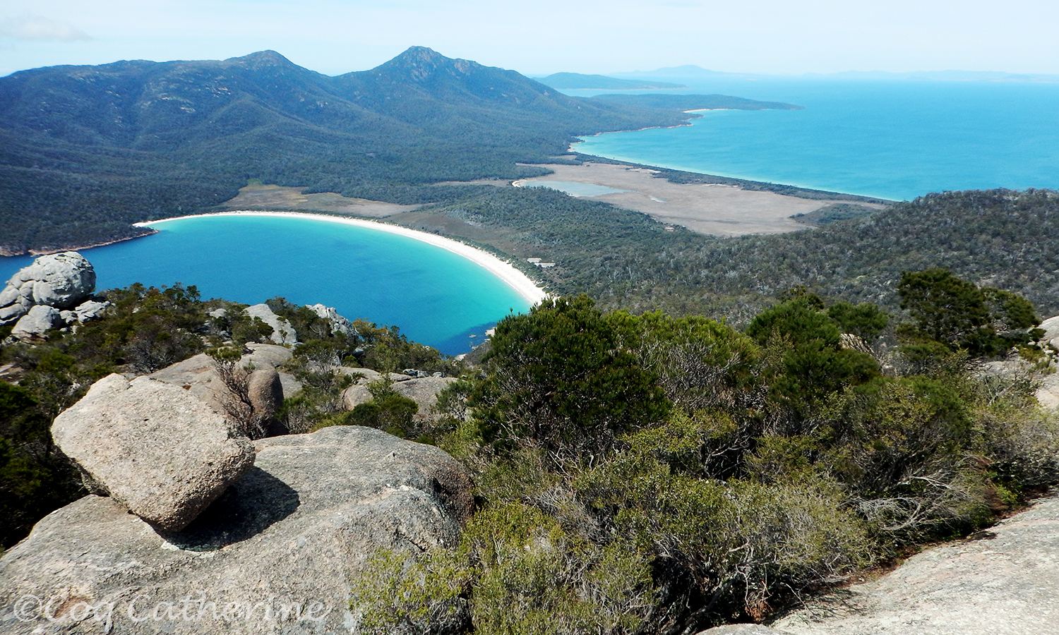 Tasmanie Parc National Freycinet Balade En Belvédère Sur Wineglass Bay Les Voyages De Kat 2667