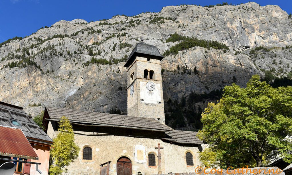 Eglise de Plampinet dans la vallee de Nevache