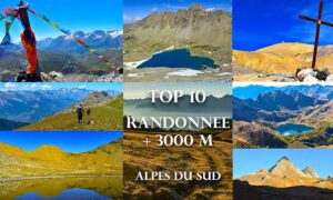 Diverses photos des sommets de lus de 3000m des Alpes du Sud