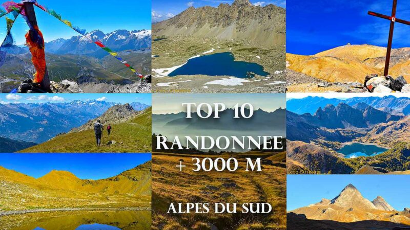 Diverses photos des sommets de lus de 3000m des Alpes du Sud