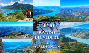 Diverses photos des randonnées autour du lac de Serre-Ponçon