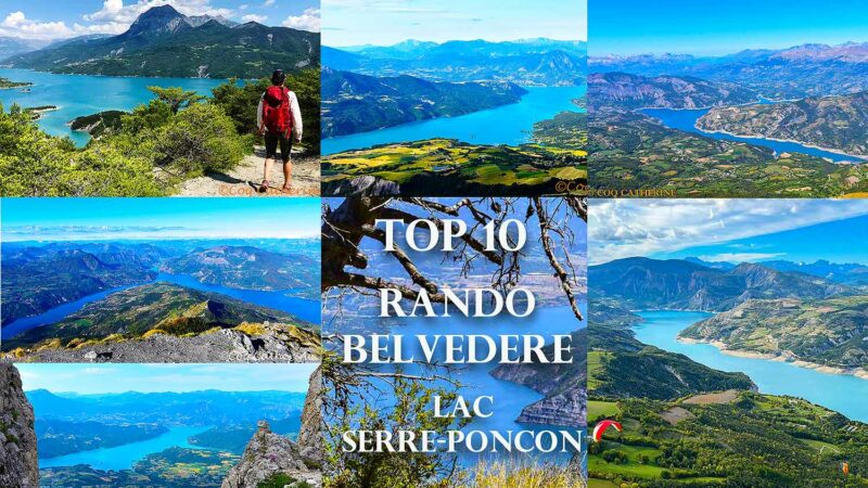 Diverses photos des randonnées autour du lac de Serre-Ponçon