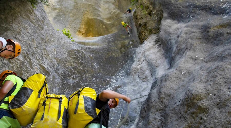 Les grands rappels du meilleur canyoning du Verdon