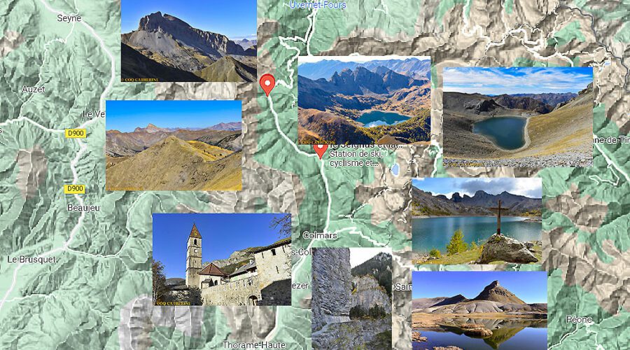carte IGN des plus belles randos du Val d'Allos