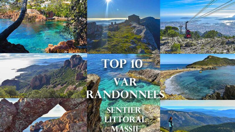 Diverses photos des randonnées dans le Var