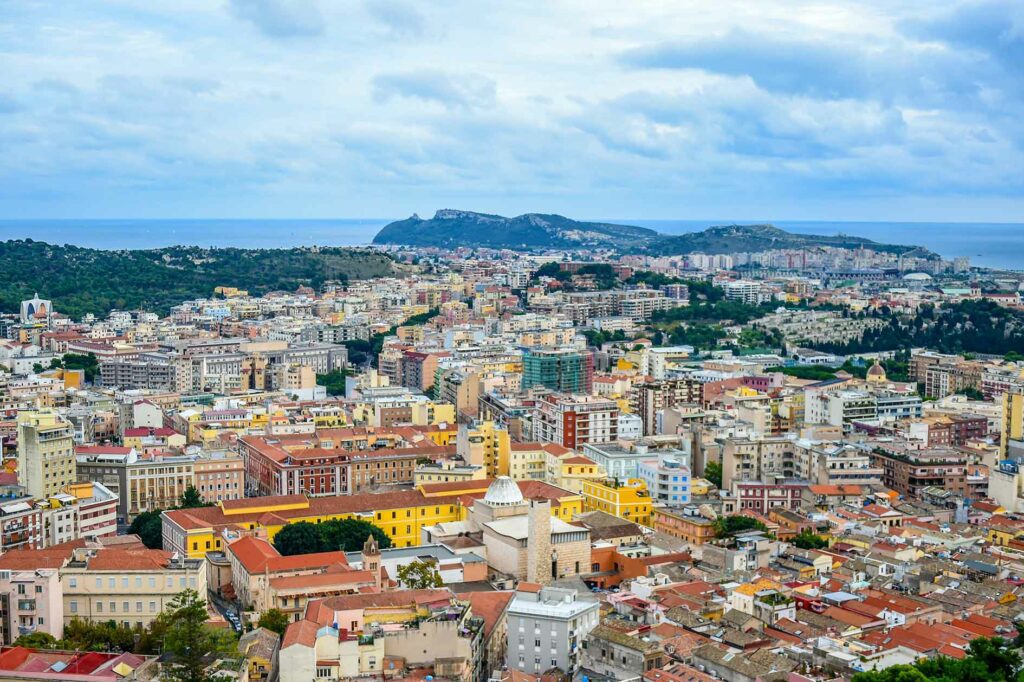 Panorama sur Cagliari lors d’une escale en croisière