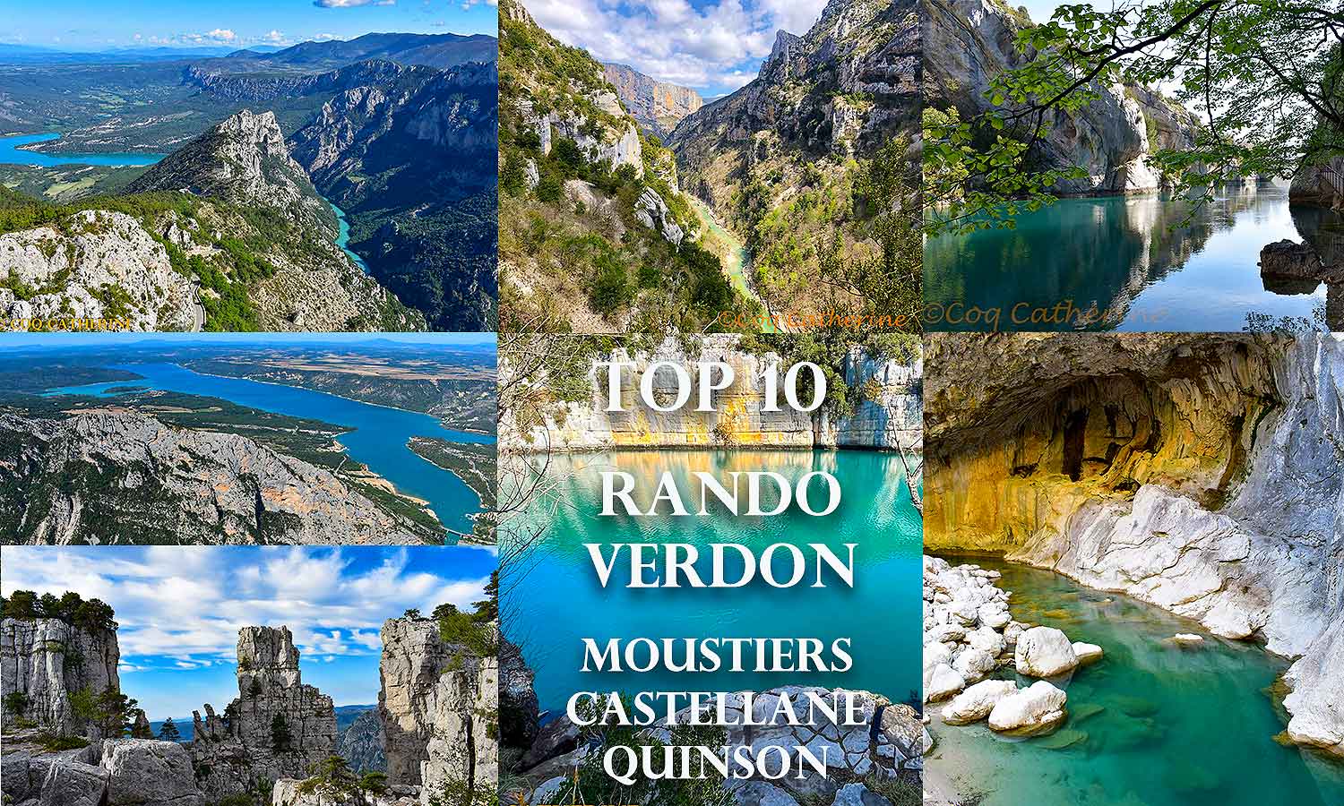 Diverses photos des randonnées dans les gorges du Verdon