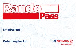 image d'une carte pour une assurance rando de la FFr rando