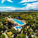 Vue aérienne du camping de Port Grimaud