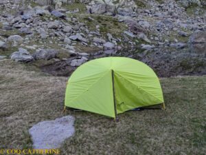 La tente pour la Vallée des merveilles en randonnée et bivouac