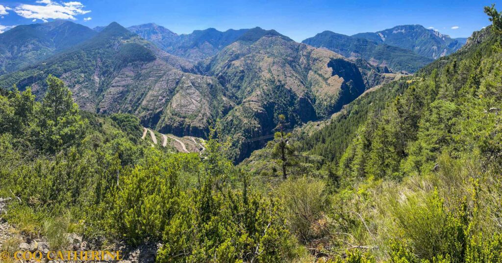 Panorama sur les Gorges de Daluis et les Gorges d’Amen