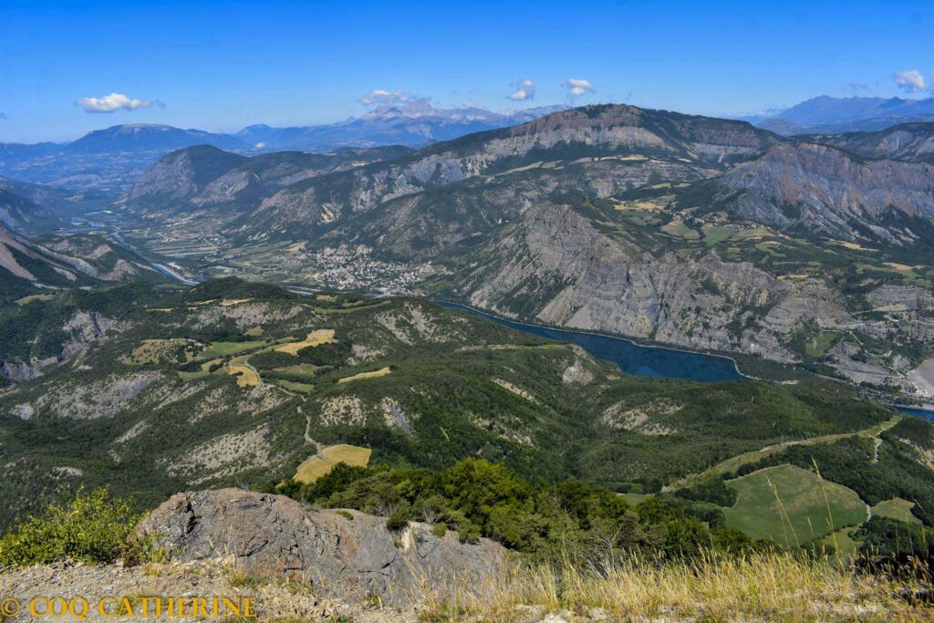 Panorama sur la vallée de la Durance depuis la randonnée du Clot de la Cime