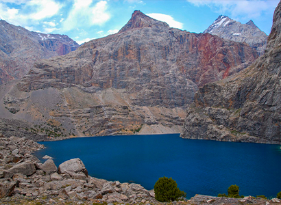 les montagnes de Tadjikistan