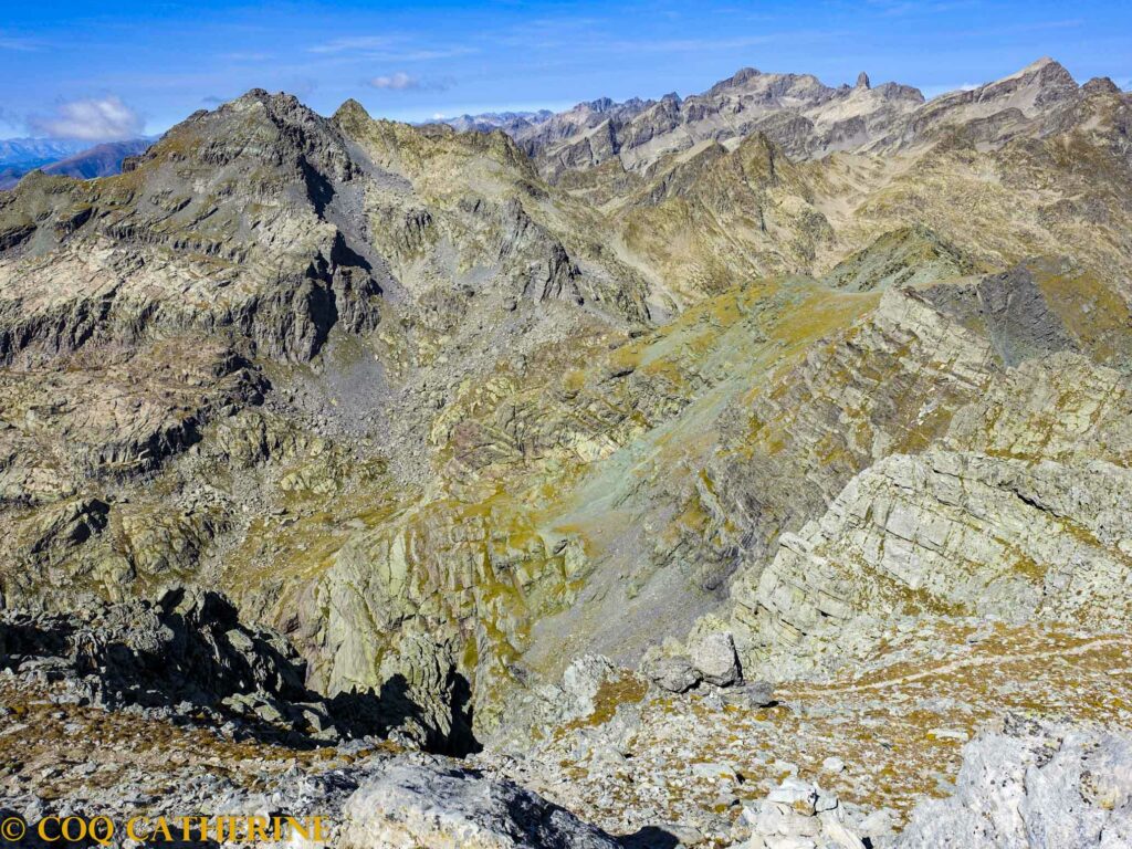 Les sommets du Mercantour depuis le sommet du Mont Bego