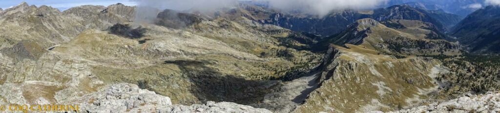 Panorama au sommet du Mont Bego