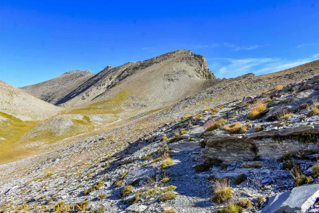 Le sentier et les arrêtes du Mont Cimet