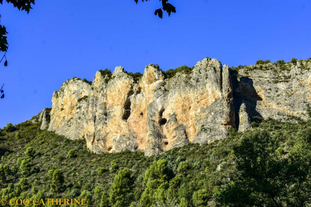 Le Rocher de neuf heures de la via ferrata de Digne les Bains