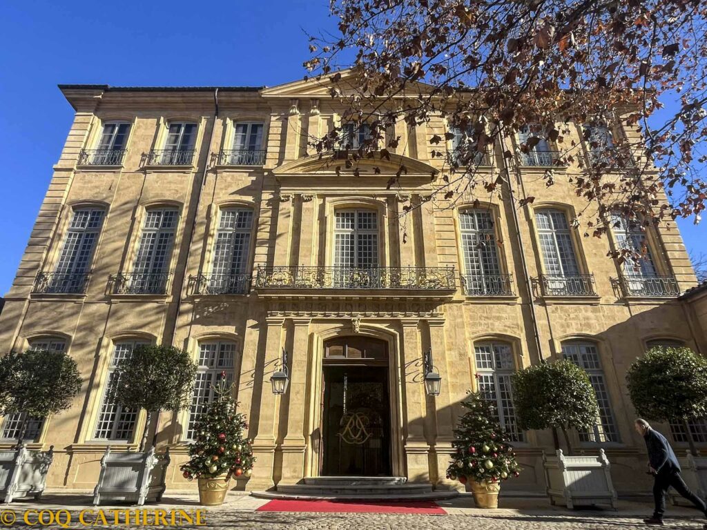La façade de l’hôtel particulier Caumont Centre d’Art d’Aix en Provence