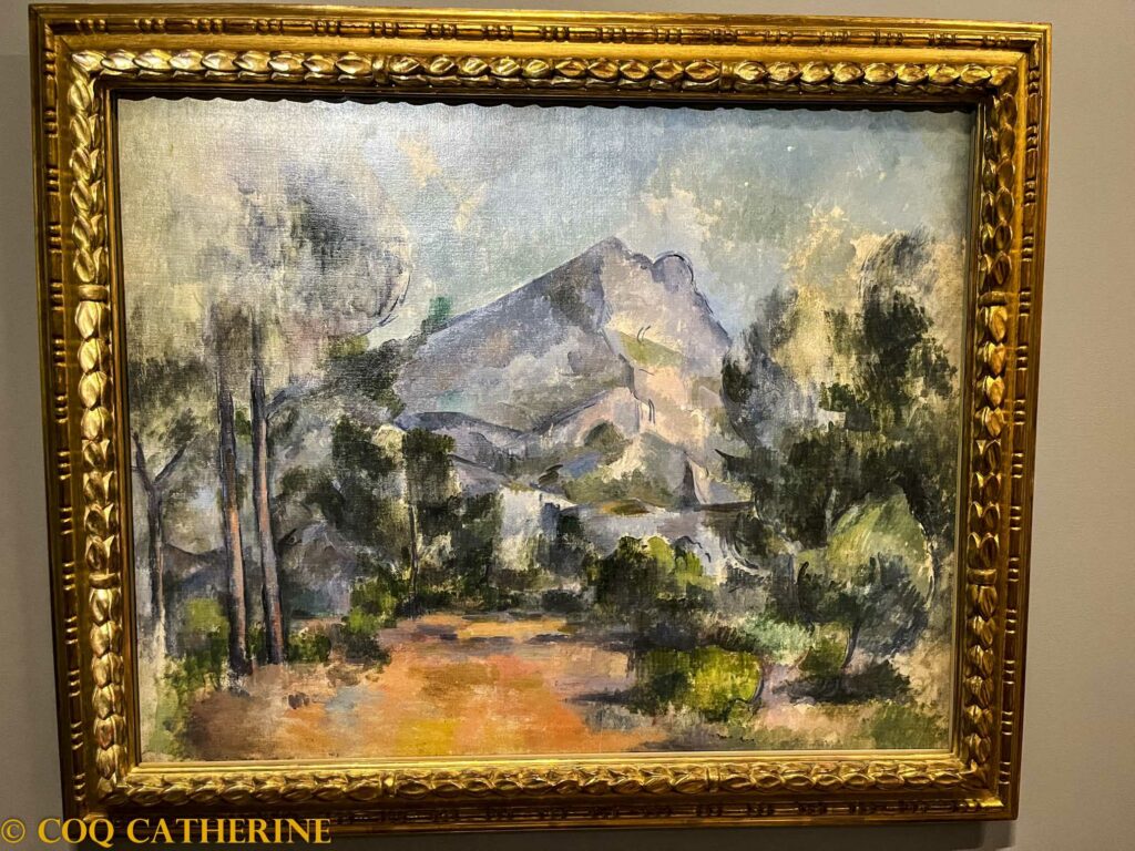 Photo d’une peinture de la Sainte-Victoire de Cézanne au musée Granet