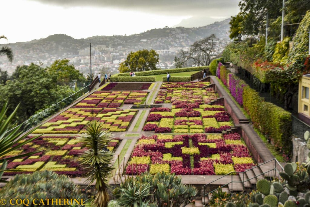 Les jardins géométriques du jardin botanique de Funchal